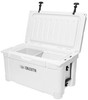 Calcutta Renegade Cooler 55 Liter White w/Removeable Tray & LED Drain Plug, EZ-Lift Rope Handles, 29.9"Lx17.4"Wx17.1"H