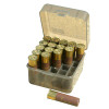 MTM Shotshell Box 25 Round Flip-Top 12 Gauge up to 3.5", Clear Smoke