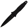 Smith & Wesson H.R.T. Full Tang Fixed Blade Knife, Black, 3.5" False Edge Spear Point Blade, TPR Handle, Belt/Boot Sheath