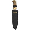 Uncle Henry Bowie. 9.875" Clip Point Blade, 15.25" Overall Length, Satin Finish, Polyester Sheath