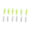 Allen Carbon Arrow Nocks and Inserts , Green Nocks, 6 Pack