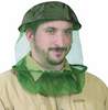 Bushline Mosquito Head Net, Cotton Crown And Netting, Adjustable Size Inside Crown with Elastic Ties