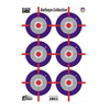 Pro-Shot Splatter Shot 12" x 18" Multi-Bullseye Target Heavy Tag Paper 8 Pack