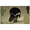 Merica Life Reflective Fabric Multicam Skull Patch