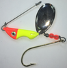 Shur Strike Erie Spinner, 5/8oz, Mustad Gold Hook, Fire Glo