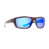Calcutta Shock Wave Sunglasses, Tortoise Frame/ Blue Mirror Lens