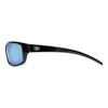 Calcutta Prowler Sunglasses, Shiny Black Frame/ Blue Mirror Lens