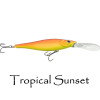 Walleye Nation Creations WNC Reaper, Deep Diving Crank Bait, Size 4.5", 25' Diving Depth, #4 Hook Size, Tropical Sunset