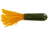 Big Bite Baits Scentsation Tube 3.5" Green Pumpkin Orange Tail, 8 Pack