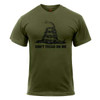 Rothco Don't Tread On Me T-Shirt, OD Green, Large
