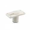 Scotty Flush Deck Mount, White with Rain Cap