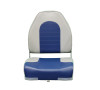 Blue Dog Marine High-Back Boat Seat, Gray/Navy