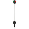 Attwood LightArmor Pole Light Bow lights, Angled bow light - Black, Silver - 763485