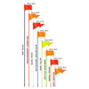 FIRESTIK Safety Flag 5' - No - 153076