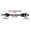 TrakMotive Complete Axle Fits Arctic cat - 216046