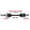 TrakMotive Complete Axle HONDA - 216069