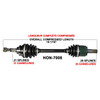 TrakMotive Complete Axle HONDA - 216075