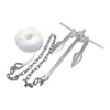 Kimpex Galvanized #8 Cast Iron Fluke Claw Anchor Kit w/50' of Anchor Line 12 lbs - 745029