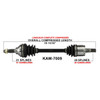 TrakMotive Complete Axle Fits Kawasaki - 216087