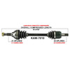 TrakMotive Complete Axle Fits Kawasaki - 216088