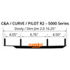WOODYS Carbide Runner Ski Curve - 463016