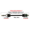 TrakMotive Complete Axle Fits Polaris - 216119