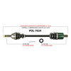 TrakMotive Complete Axle Fits Polaris - 216130
