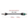 TrakMotive Complete Axle Fits Polaris - 216132