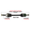 TrakMotive Complete Axle Fits Suzuki - 216141
