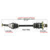 TrakMotive Complete Axle Fits Suzuki - 216145
