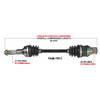 TrakMotive Complete Axle Fits Yamaha - 216156