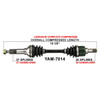 TrakMotive Complete Axle Fits Yamaha - 216159