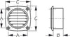 Sea Dog Hose Vent Injection Molded (ABS) - 700606