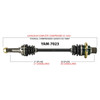 TrakMotive Complete Axle Fits Yamaha - 216168