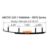 WOODYS Dooly Carbide Runner ProClimb-7, ProCross-6, G2 ProClimb-7, ProLite-10/8, ProTour-6, Trail 6, Trail 5, Stryke, Crossover 6.5", SR Viper Single Keel, SR Viper Mountain - ARCTIC CAT, YAMAHA - 463072