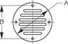 Sea Dog Drain Cover with Air Vent Stainless steel - 700707