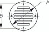 Sea Dog Drain Cover with Air Vent Stainless steel - 700707