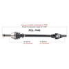 TrakMotive Complete Axle Fits Polaris - 216252