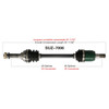 TrakMotive Complete Axle SUZUKI - 216253