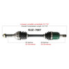 TrakMotive Complete Axle SUZUKI - 216254