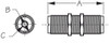 Sea Dog Double Female Bulkhead Connector - 799419