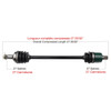 TrakMotive Complete Axle Fits Arctic cat - 216285