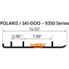 WOODYS Trail Blazer IV Carbide Runner Blowmold - POLARIS, SKI-DOO - 463113