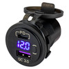 Sea Dog USB 3.0 & USB-C Power Socket W/Voltmeter - 738161