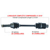 TrakMotive Complete Axle Fits Polaris - 216366