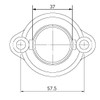 Kimpex Carburetor Adapter Mounting Flange ARCTIC CAT, KAWASAKI - 301696