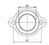 Kimpex Carburetor Adapter Mounting Flange MOTO-SKI, POLARIS, SKI-DOO - 301700