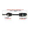 Kimpex Complete Axle ARCTIC CAT - 416045