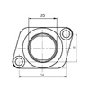 Kimpex Carburetor Adapter Mounting Flange POLARIS - 301712