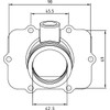 Kimpex Carburetor Adapter Mounting Flange SKI-DOO - 301723